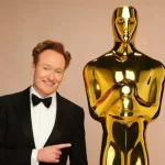 Foto do Conan O'Brien em chamada para o Oscar 2025