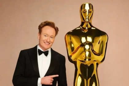 Foto do Conan O'Brien em chamada para o Oscar 2025