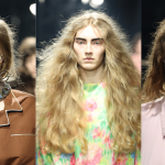 Cabelo com frizz chama a atenção durante desfile da Prada