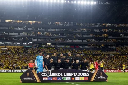 Time do Corinthians contra o Barcelona pela libertadores