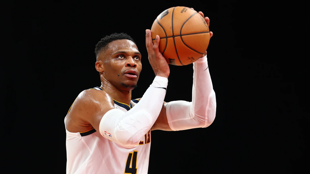 Westbrook arremessando lance livre