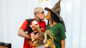 MC Daniel e Lorena Maria comemoram aniversário de um mês do filho