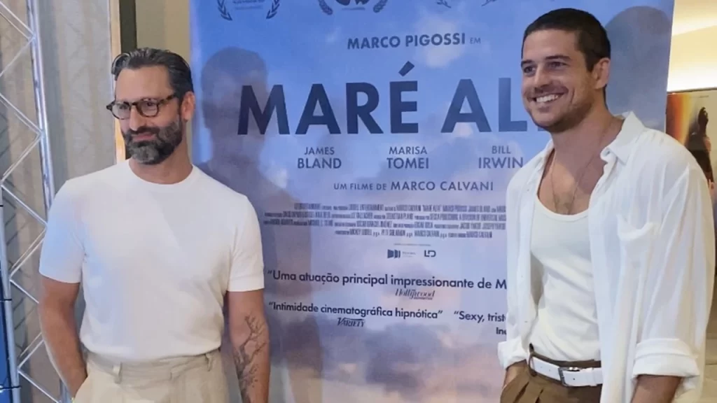 Marco Pigossi e Marco Calvani realizam pré estreia de ‘Maré Alta’ no Rio de Janeiro 