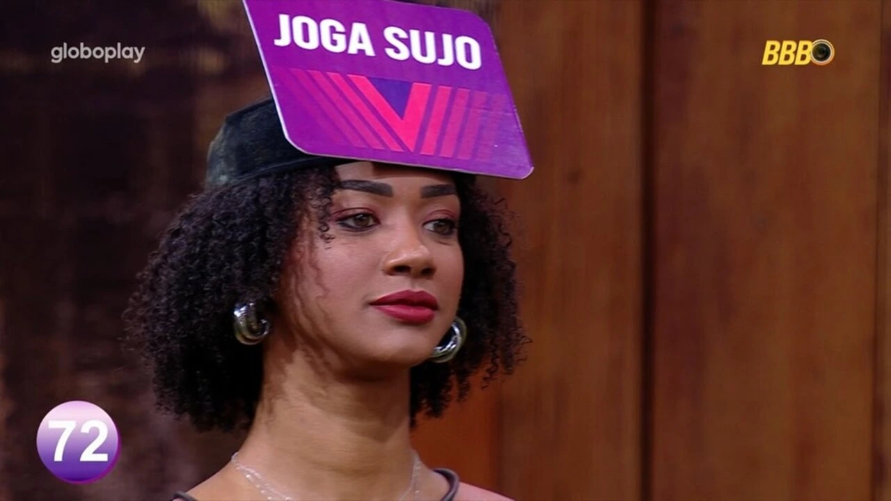 Sincerão do BBB 25, com Vilma fazendo acusações a Aline e Vinicius durante a dinâmica ao vivo.