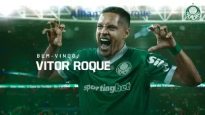 Vitor Roque chega com status de estrela ao Palmeiras