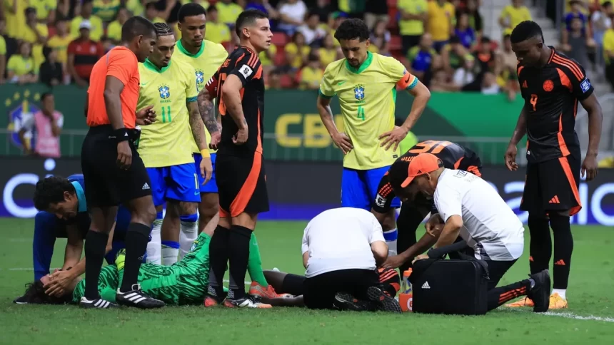 choque entre alisson e sanchez