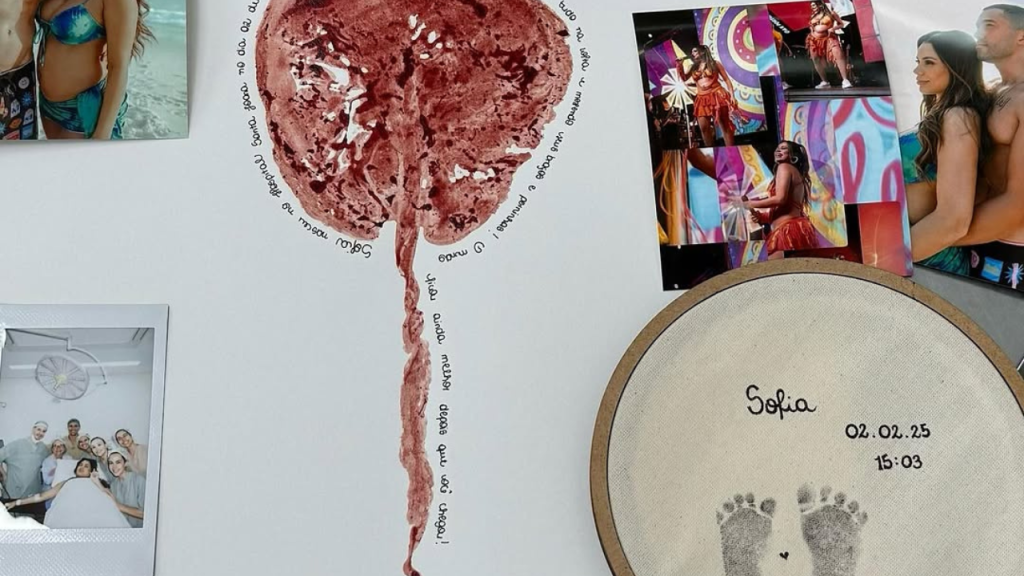 Após um mês do nascimento e morte da filha, Lexa faz homenagem