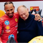 Fred Vasseur e Lewis Hamilton