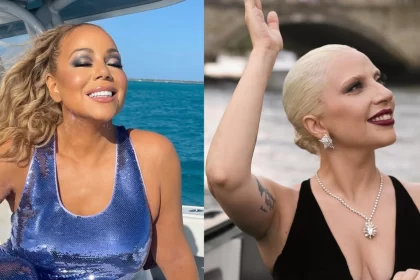 Mariah Carey e Lady Gaga em fotos no Instagram