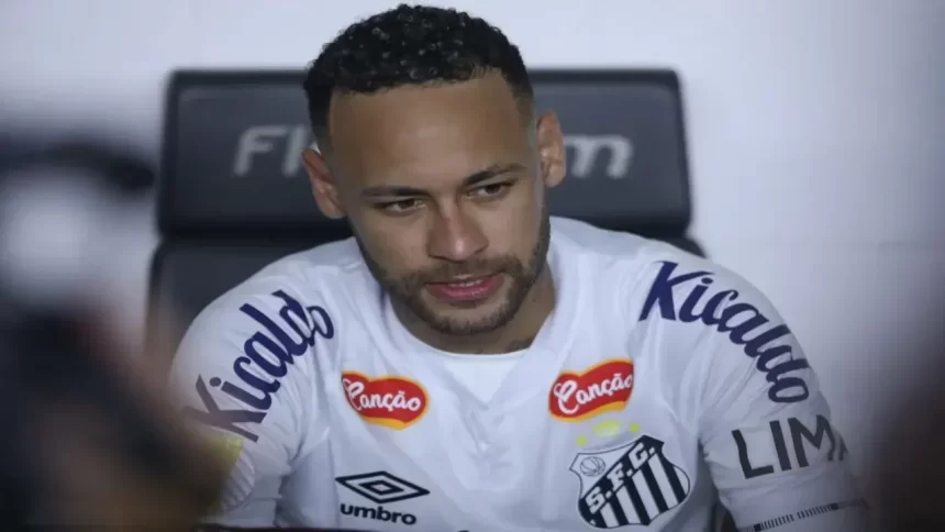 Neymar se emociona em discurso antes do clássico contra o Corinthians