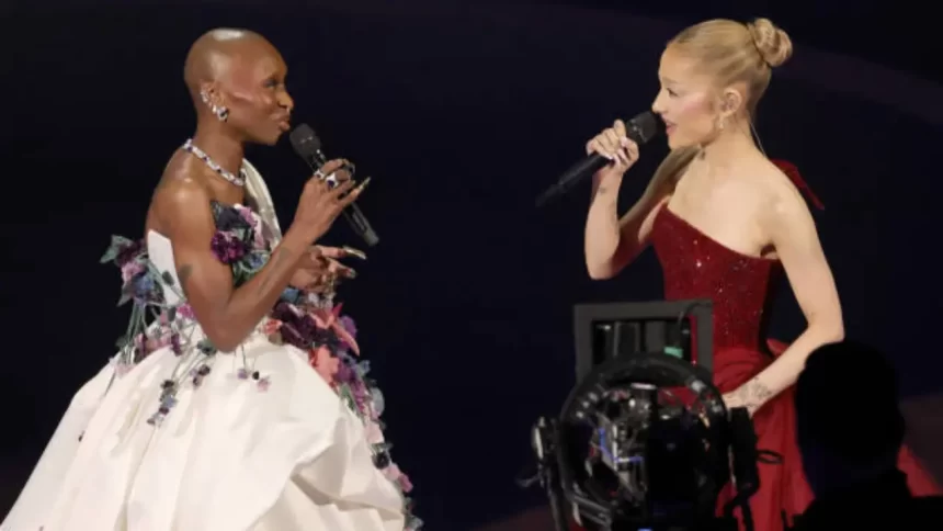 Cynthia Erivo e Ariana Grande abrem cerimônia do Oscar em apresentação emocionante