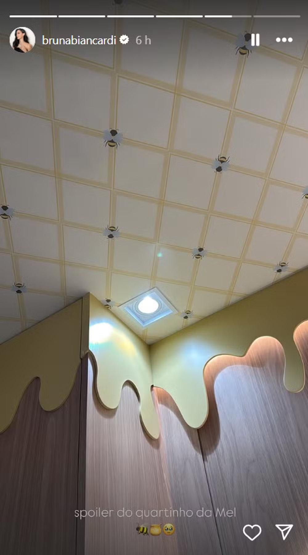 Bruna Biancardi entra na reta final da gravidez e mostra decoração inspirada no nome da bebê