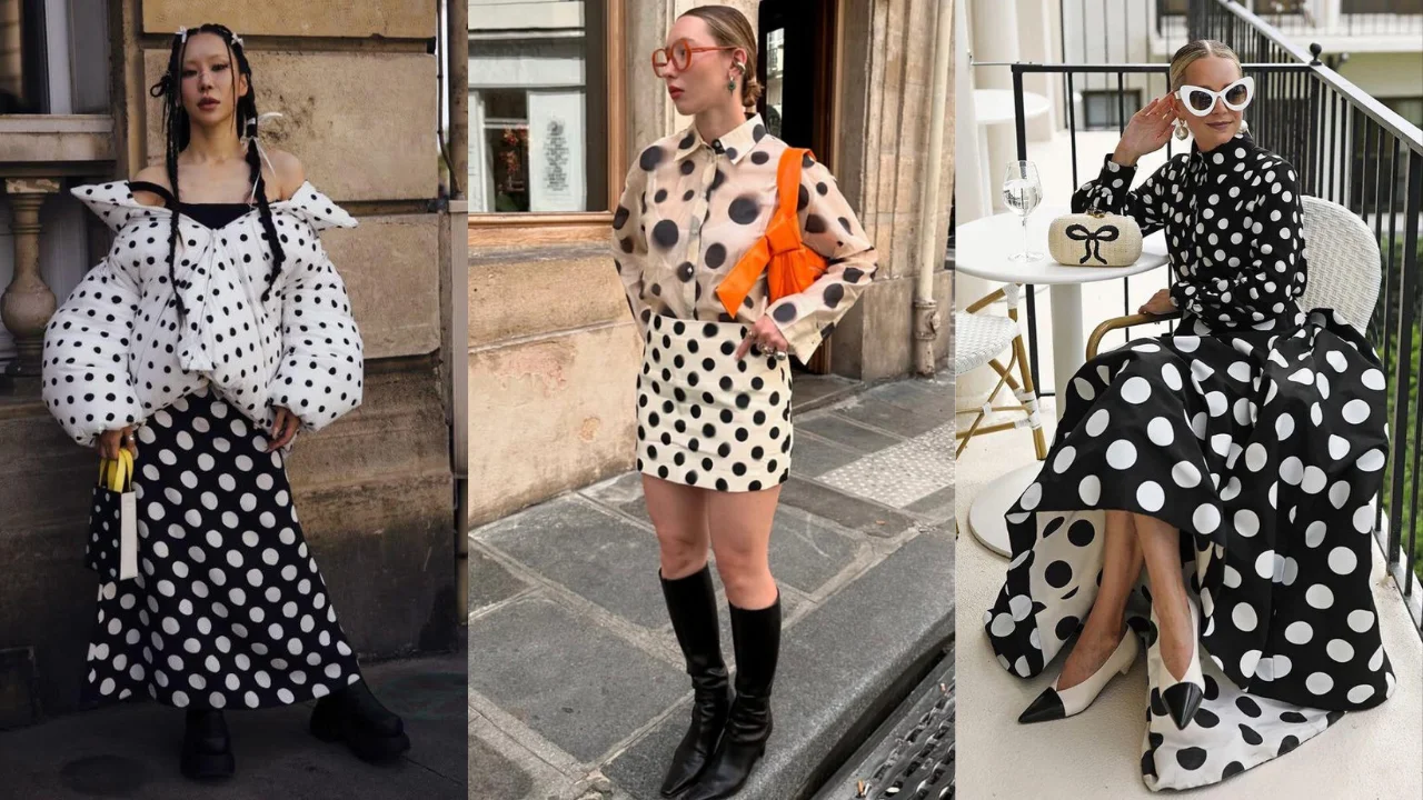 Poá em alta: o retorno exuberante da estampa para o inverno 2025 Poá em alta: o retorno exuberante da estampa para o inverno 2025