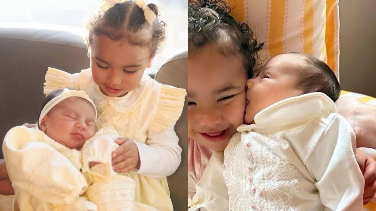 Bruna Biancardi divulga novos registros das filhas Mavie e mel