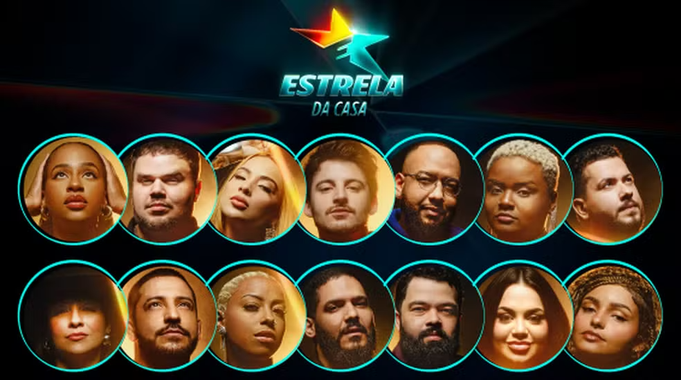 Montagem com os novos participantes do reality estrela da casa