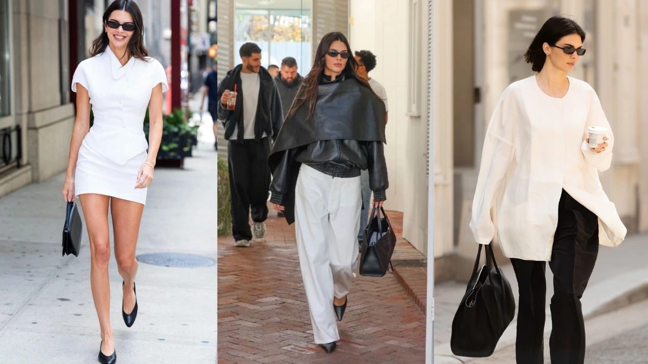 Kendall Jenner e preto e branco: minimalismo sofisticado é assinatura da modelo O duo clássico é a tendência que vai do casual ao romântico sem perder estilo
