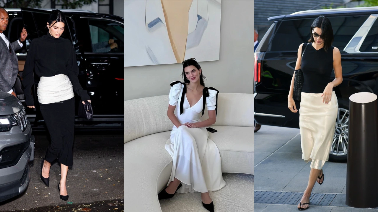 Kendall Jenner e preto e branco: minimalismo sofisticado é assinatura da modelo Kendall Jenner transforma o preto e branco em assinatura de estilo minimalista e sofisticado
