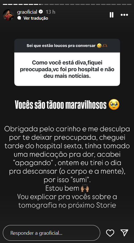 Gracyanne Barbosa revela detalhes sobre recuperação após assalto no Rio