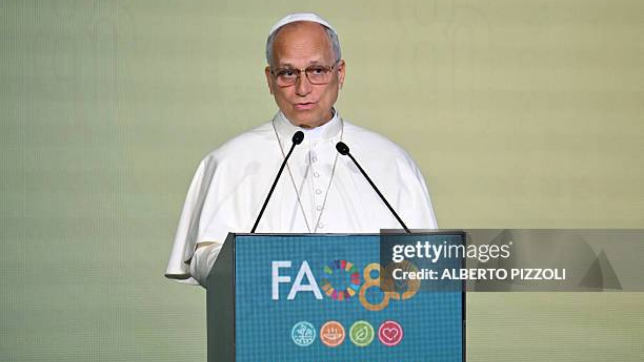 Papa Leão denuncia “descarrilamento ético” diante da fome global