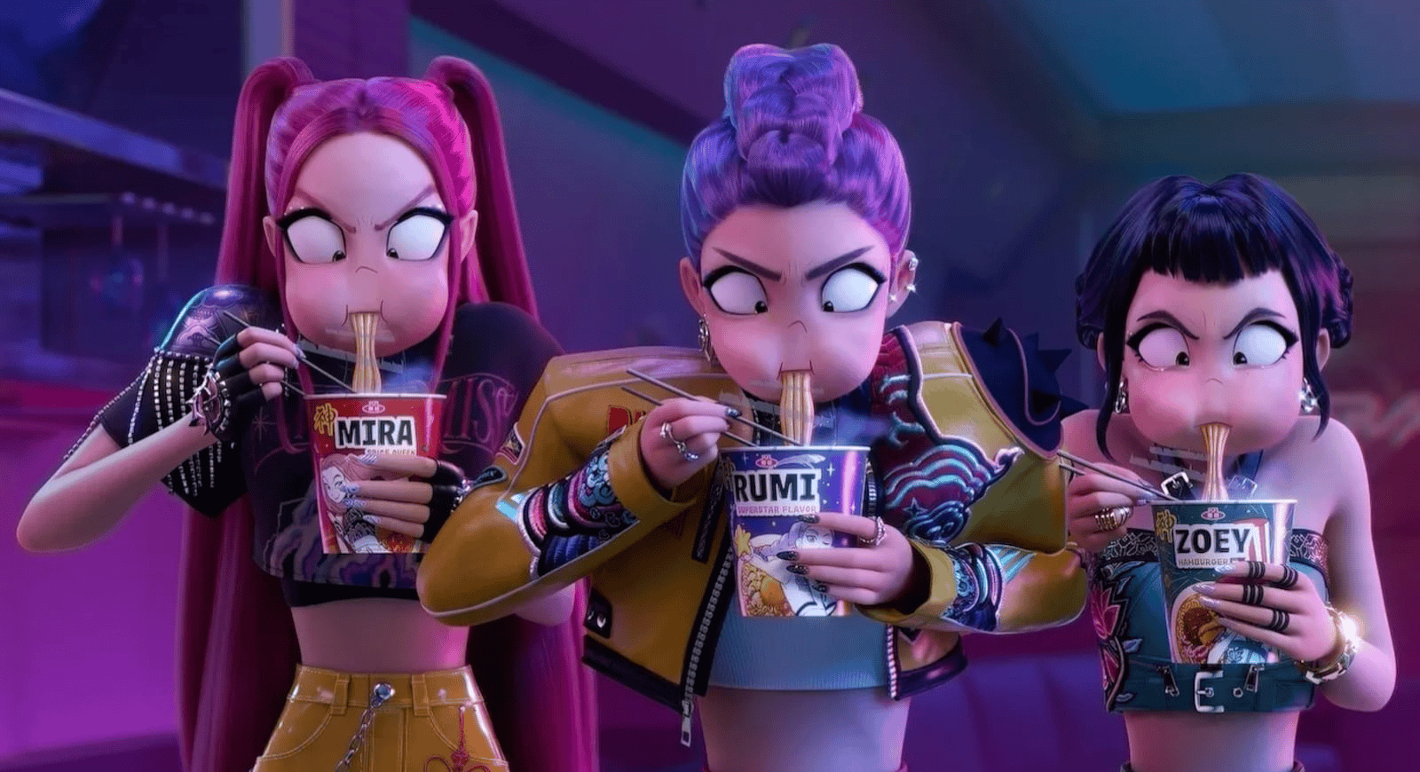 Guerreiras do K-Pop foi inspirado em obra de Bong Joon-ho Personagens de "Guerreiras do K-Pop"