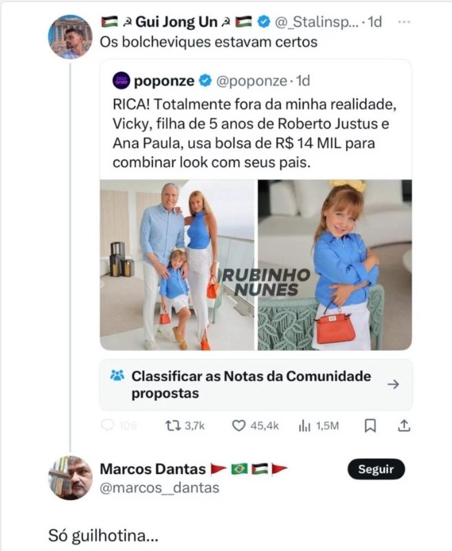 Professor é condenado por mensagem de ódio contra Vicky, filha de Roberto Justus Professor é condenado por mensagem de ódio contra Vicky, filha de Roberto Justus