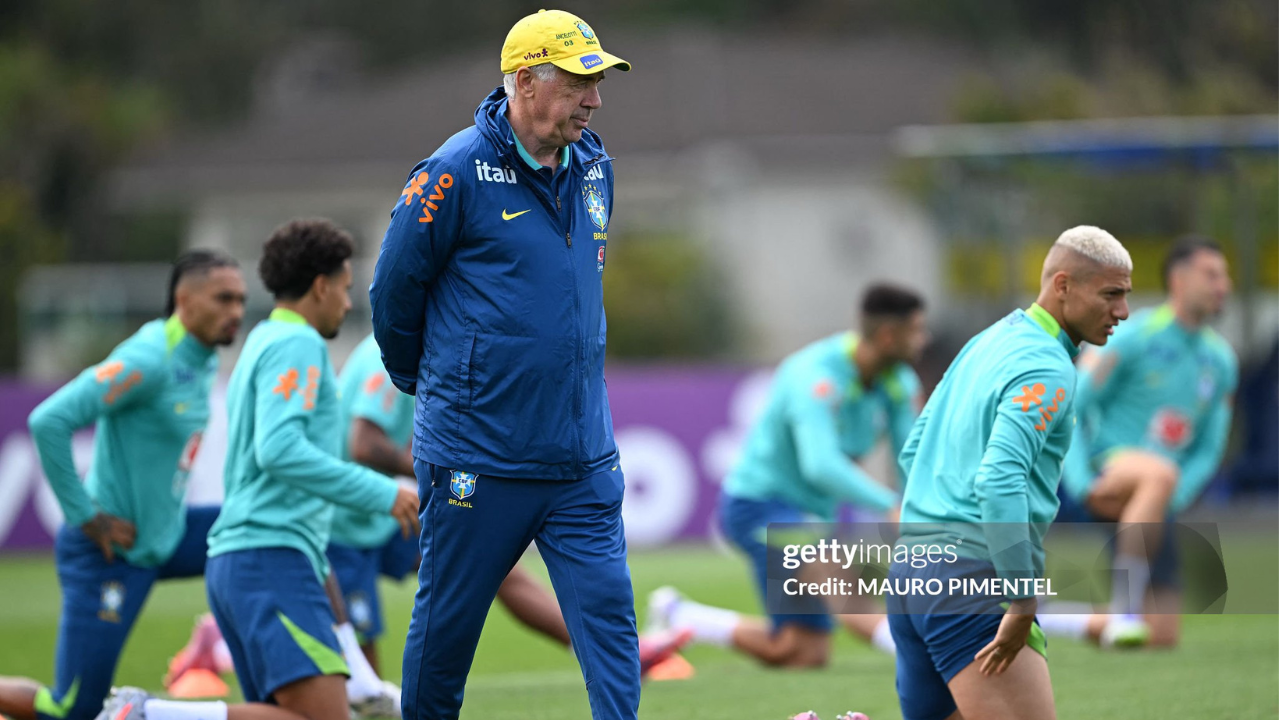 Ancelotti mira ganhar a Copa do Mundo e elogia ambiente da Seleção