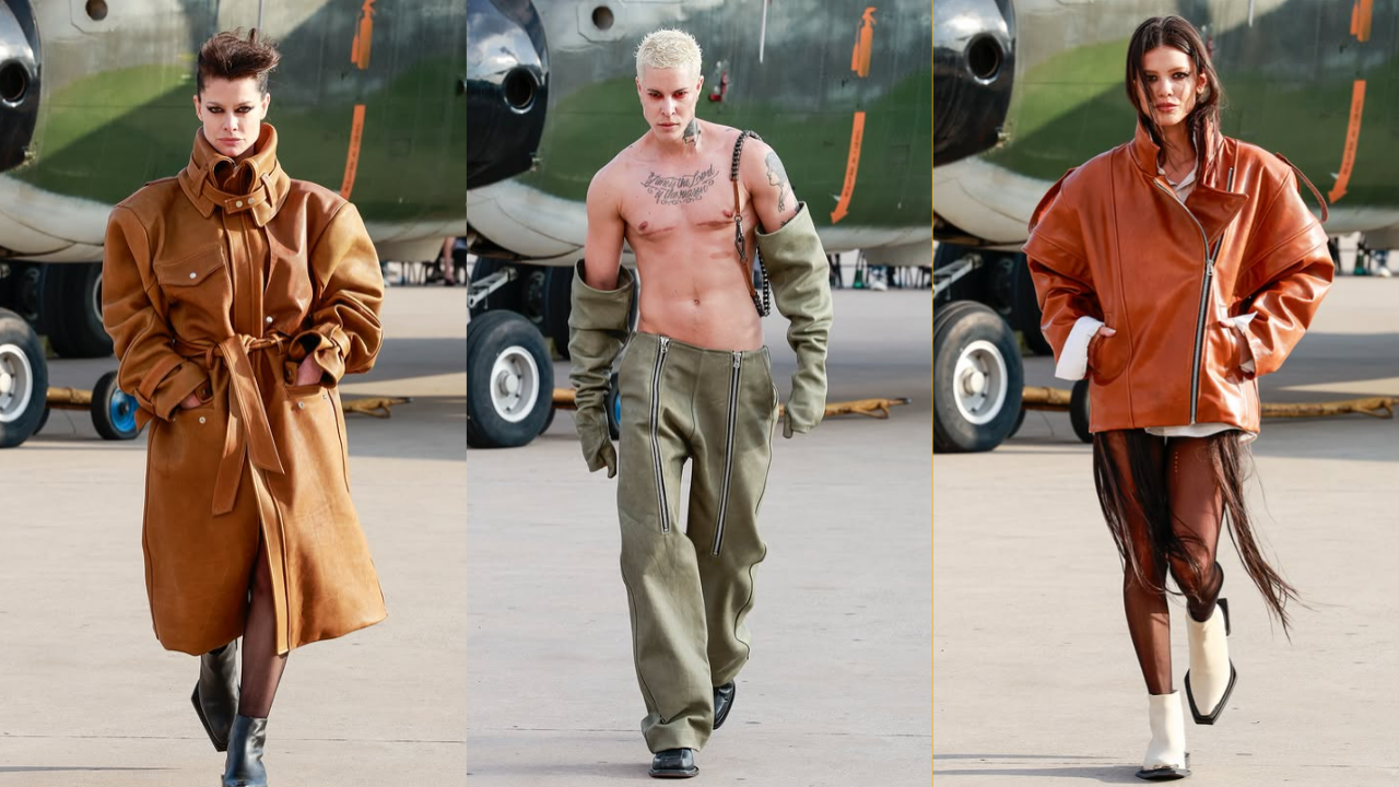 A moda caiu do céu: desfile da Forca teve paraquedistas pousando na passarela