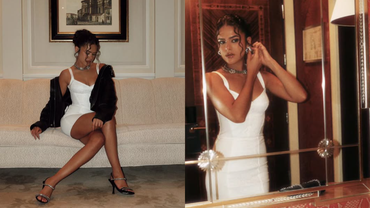 Maísa usa vestido de R$ 12,5 mil em viagem