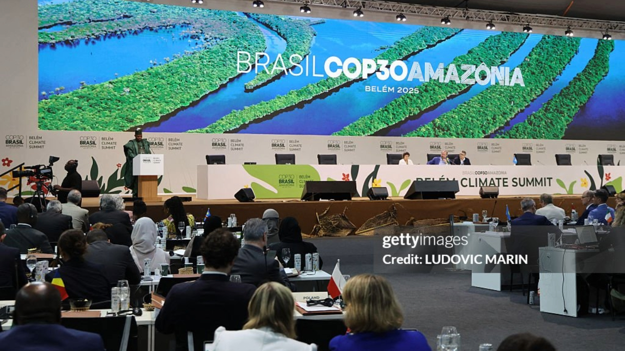 Auditório da COP30 | Reprodução/LUDOVIC MARIN/AFP via Getty Images Embed