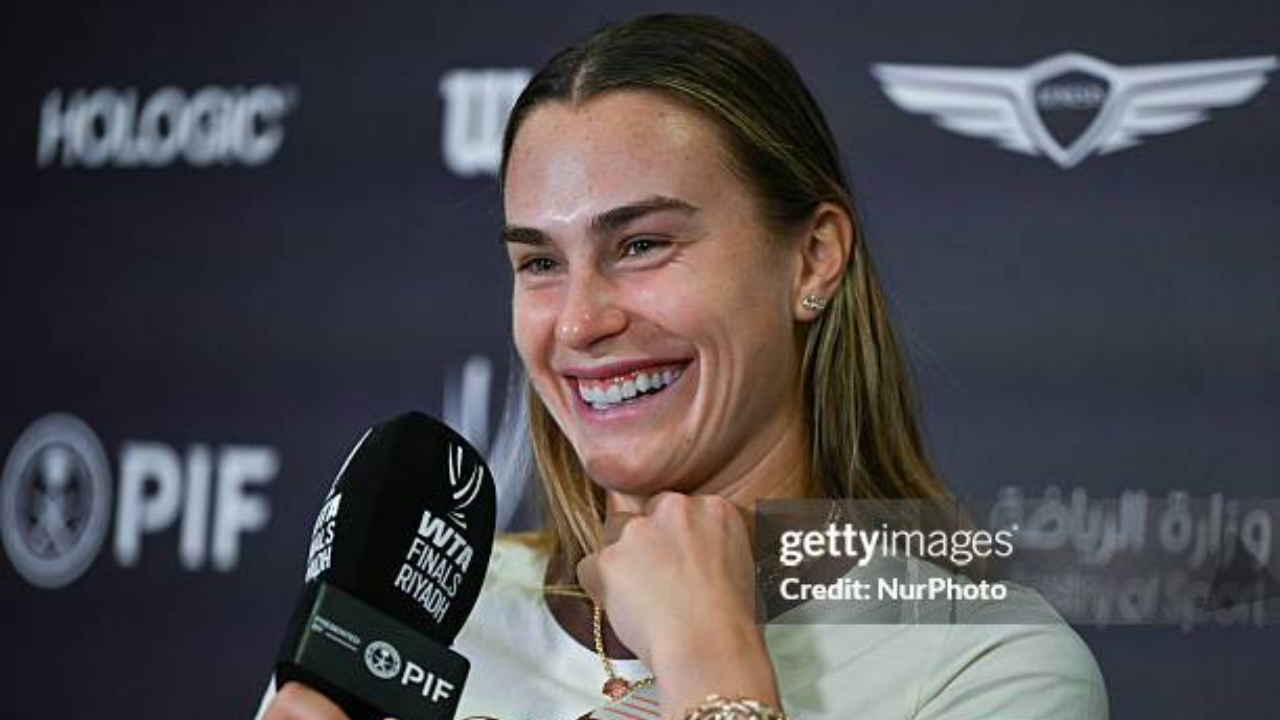 No Brasil, Aryna Sabalenka comparece em jantar de patrocinador