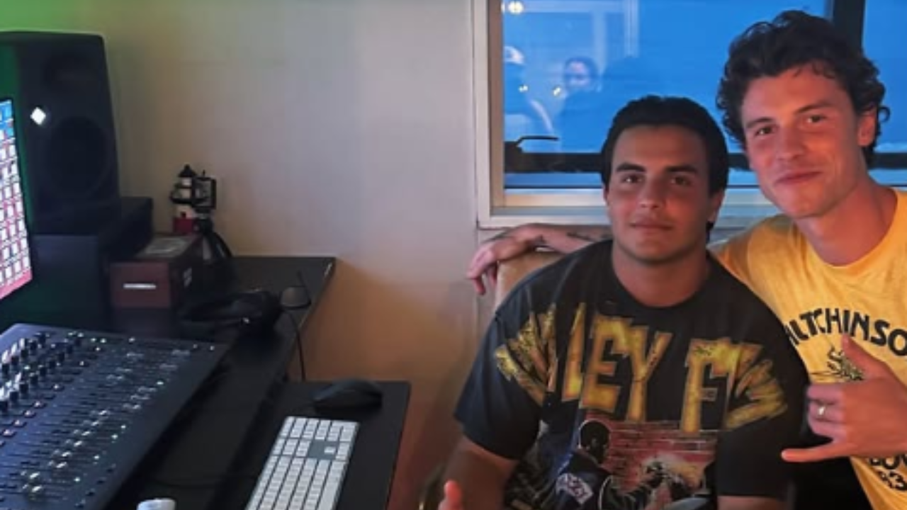 Shawn Mendes encontra com filho de Ivete Sangalo