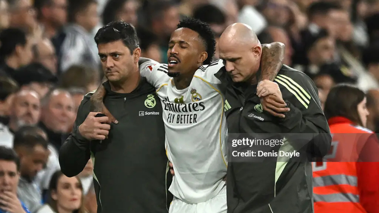 Éder Militão sofre lesão que o deixa fora dos jogos do Real Madrid por 4 meses