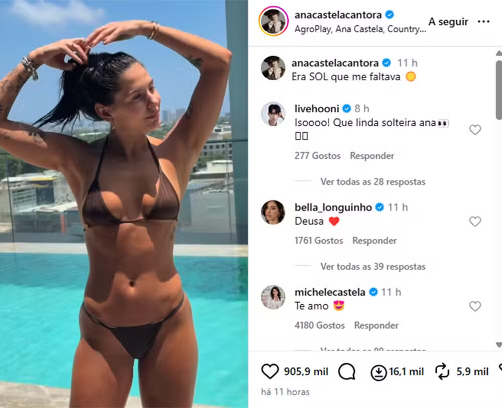 Cantora Ana Castela viraliza após comentário na internet A esquerda, Ana Flávia Castela, também conhecida pela alcunha Boiadeira, é uma cantora, compositora e musicista brasileira; a direita o sul-coreano Jang Sunghoon; trouxe o “Magic Hooni”, um encontro com fãs, para quatro cidades brasileiras. Ele é um fenômeno do TikTok e conquistou o público ao dançar hits brasileiros
