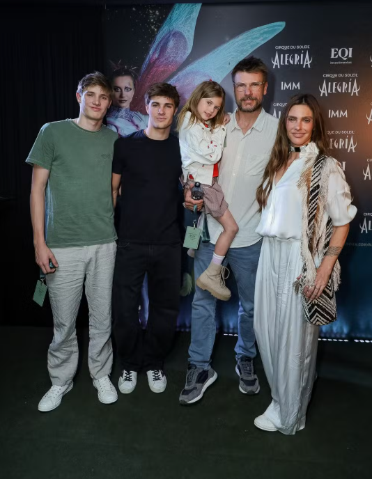Fernanda Lima e Rodrigo Hilbert surgem ao lado dos filhos em aparição rara em São Paulo