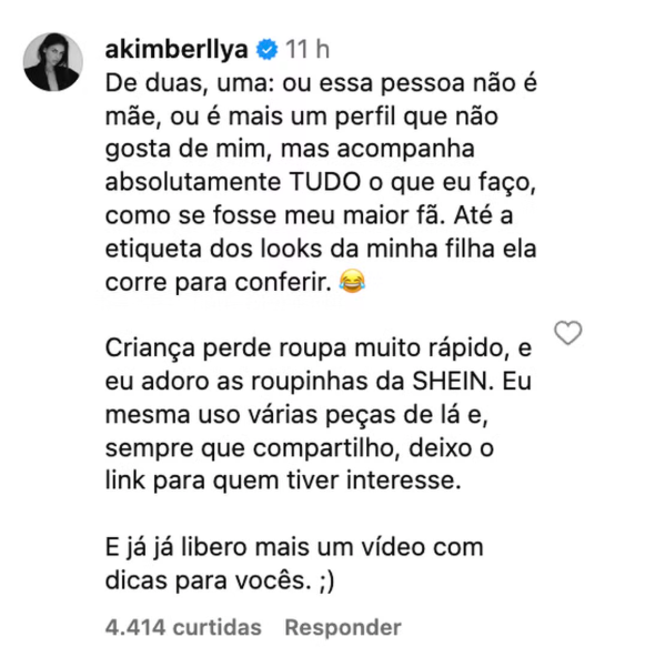 Mãe de filha de Neymar rebate internauta que criticou roupas da menina e questionou pensão Mãe de filha de Neymar rebate internauta que criticou roupas da menina e questionou pensão