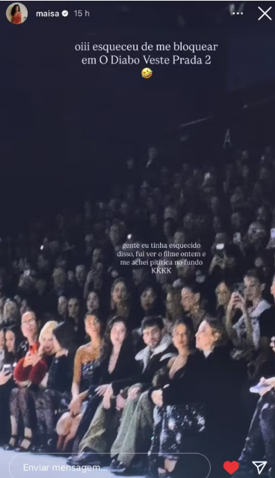 Figuração de luxo de Maisa em "O Diabo Veste Prada 2" chama atenção na web
