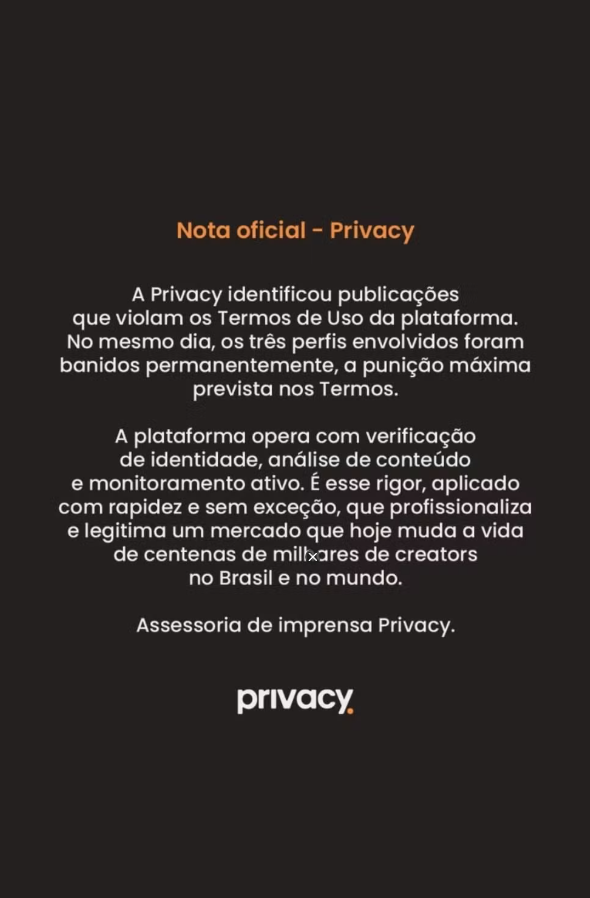 Plataformas adultas proíbem conteúdo de Cristian Cravinhos