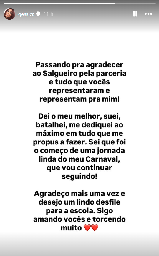 GKay deixa o Salgueiro após rumores de cobrança por posto de musa
