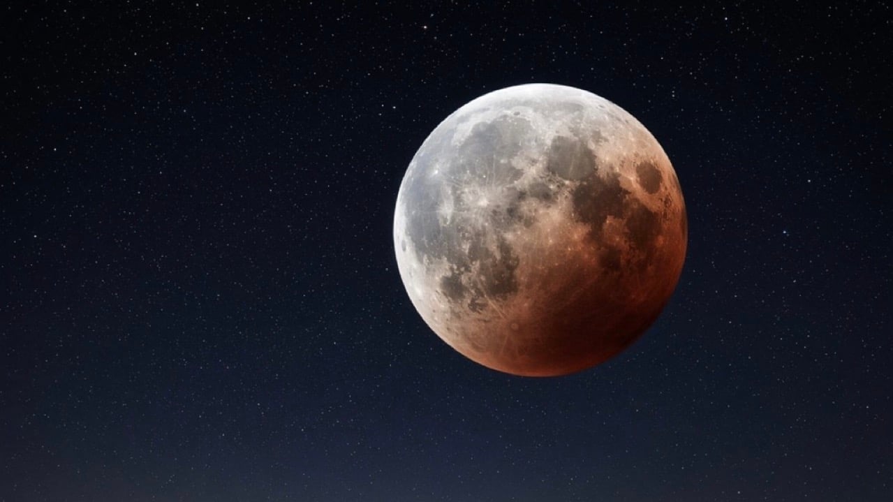 Eclipse lunar parcial cobre 96% da Lua nesta madrugada