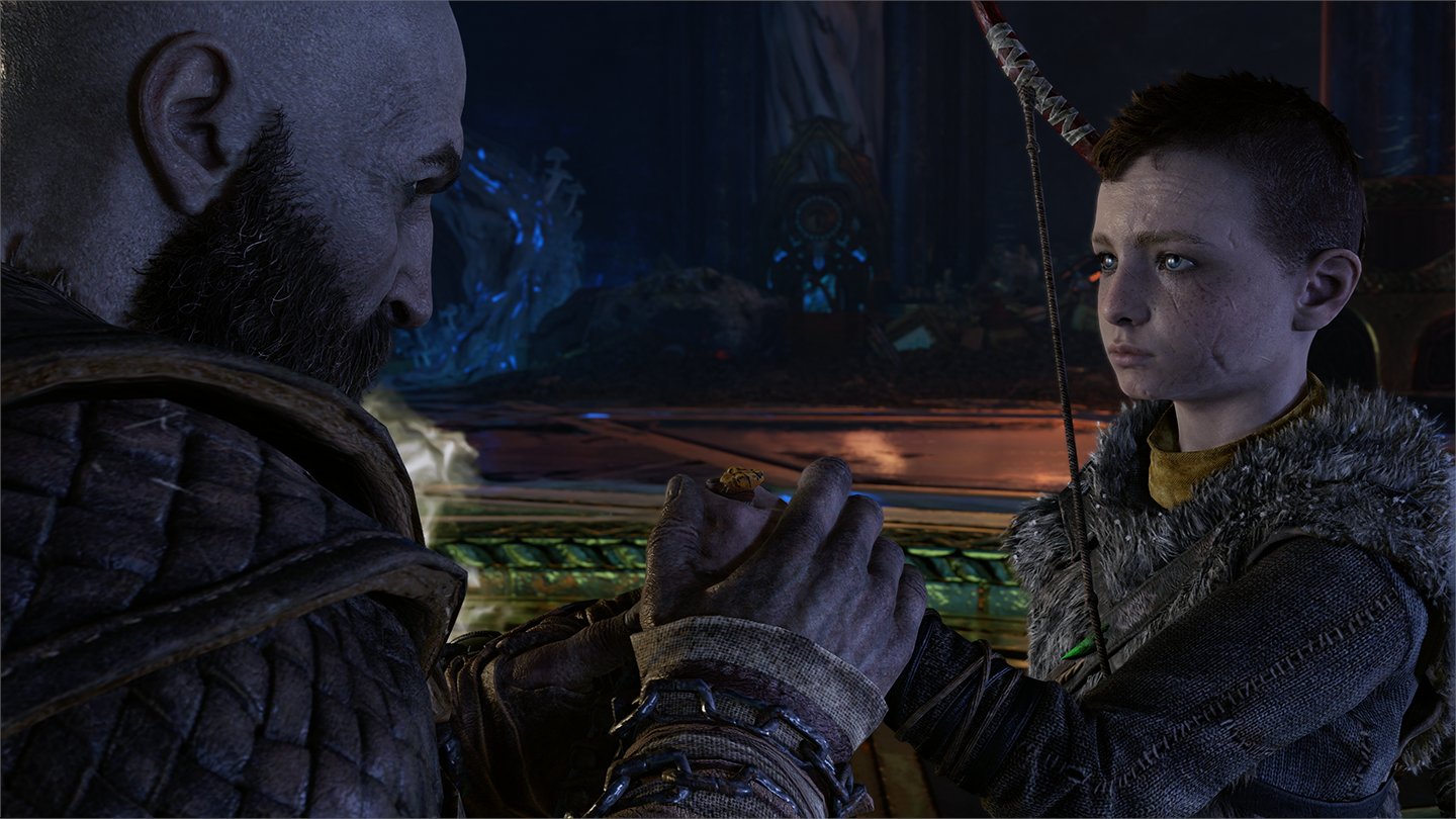 Dave Bautista assume papel de Kratos na série “God of War” Kratos e Atreus, pai e filho, no game God of War