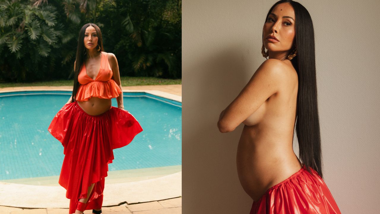 Grávida, Sabrina Sato exibe barrigão em topless e declara: “Me sinto tão bem”