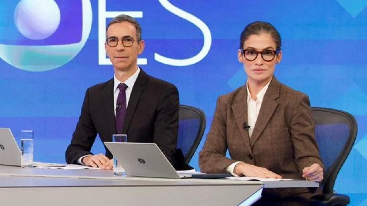 César Tralli e Renata Vasconcellos I Globo/ Manoella Mello