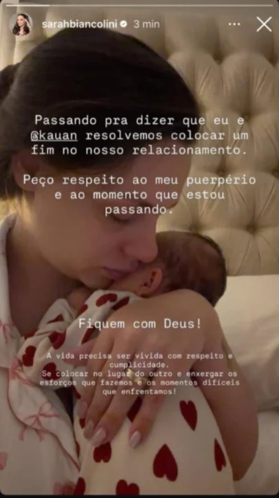 Kauan, da dupla com Matheus, e Sarah Biancolini colocam fim ao relacionamento Kauan, da dupla com Matheus, e Sarah Biancolini colocam fim ao relacionamento