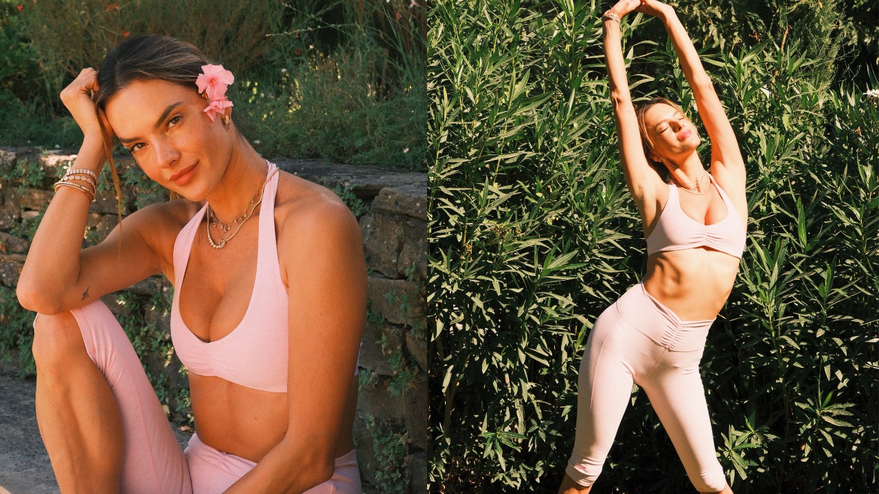 Alessandra Ambrósio exibe sessão de yoga em Saint-Tropez durante folga com a família: ‘Manhãs tranquilas’