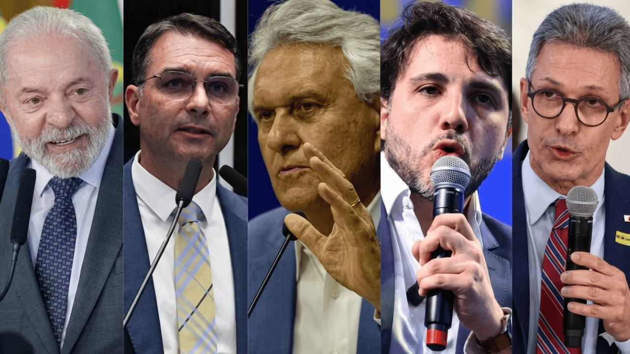 Candidatos a Presidência com melhor desempenho nas pesquisas | Foto: reprodução/X/@UOLNoticias