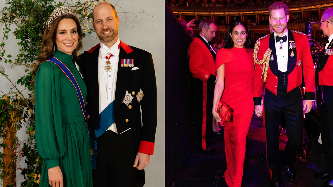 William e Kate Middleton adotam cautela diante de possível reaproximação de Harry e Meghan