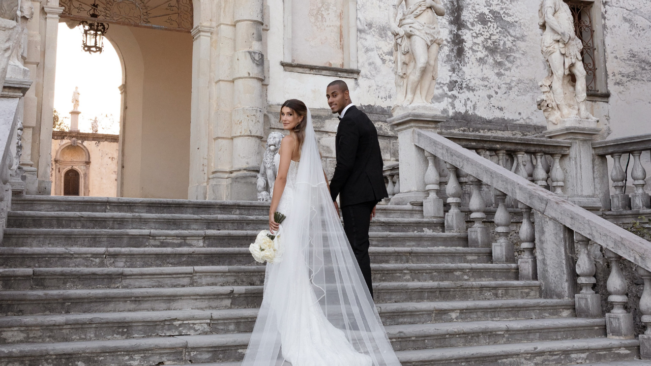 Lucarelli oficializa casamento com Sofia Tumminia em castelo na Itália e chama atenção pelo luxo