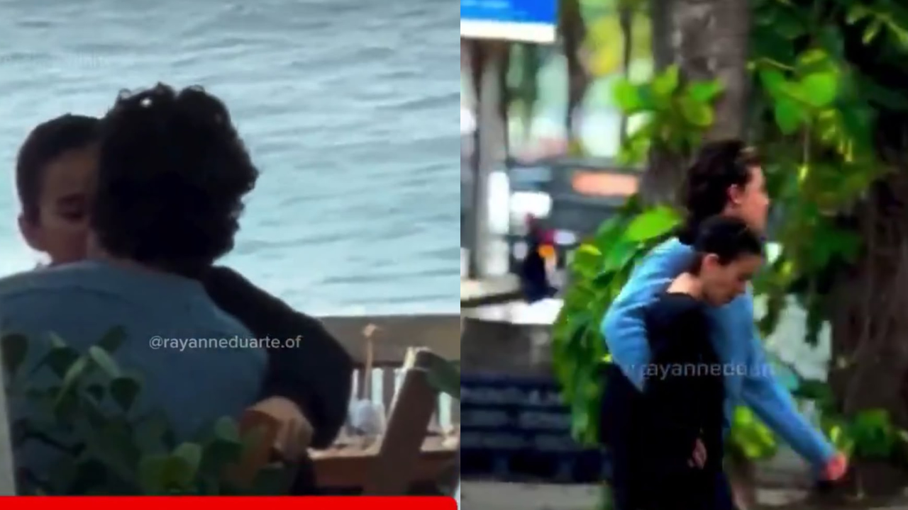Bruna Marquezine e Shawn Mendes vivem clima de romance em praia do Rio e trocam beijos