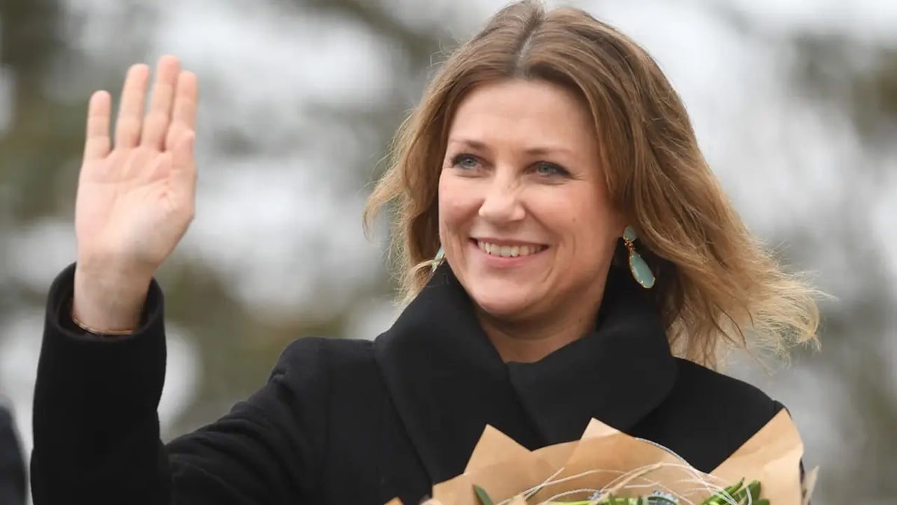 Martha Louise, da Família Norueguesa Real (Foto:Reprodução/X/@CNN)