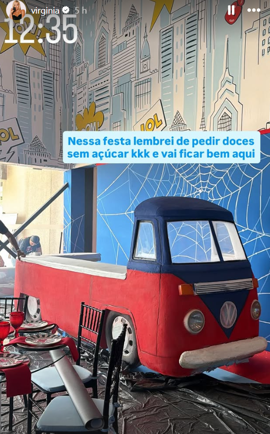 Com novo visual, Virginia revela detalhes da festa do filho de 2 anos Com novo visual, Virginia revela detalhes da festa do filho de 2 anos